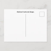 Abstracte textuurvorm. briefkaart (Achterkant)