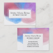 * Abstracte therapie vrouwelijke Waterverf Visitekaartje (Voorkant / Achterkant)