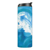 Abstracte thermische tumbler thermosbeker (Gedraaid links)