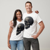 Abstracte Thread-Art Schedel Grafische T-Shirt (Unisex)