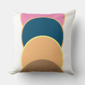 Abstracte Throw Cushion - kleurrijke Crest Kussen (Voorkant)