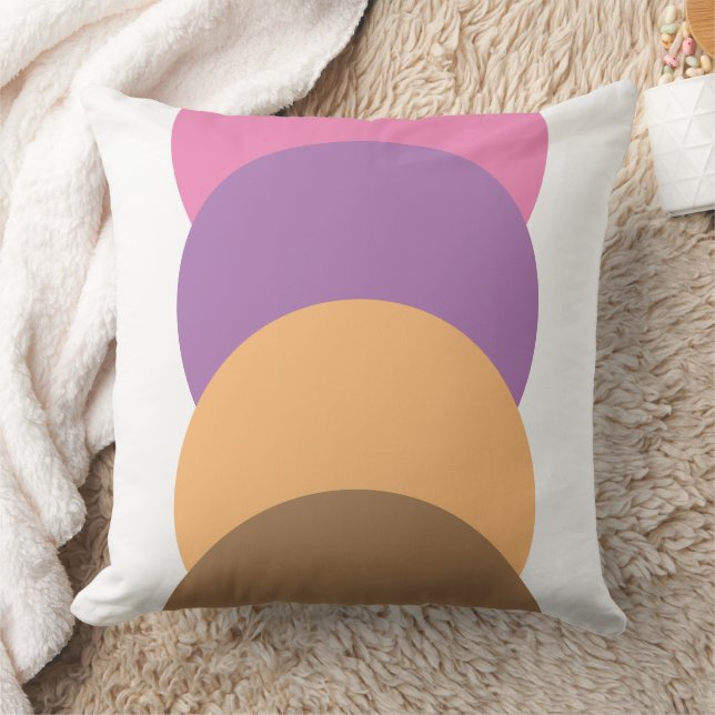 Abstracte Throw Cushion - kleurrijke Crest Kussen (Deken)