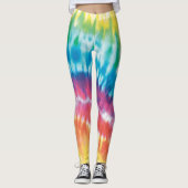 Abstracte Tie Dye Leggings (Voorkant)