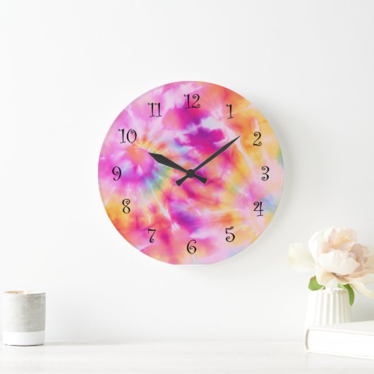 Abstracte Tie Dye Style Wall Decor Klokken (Huis)