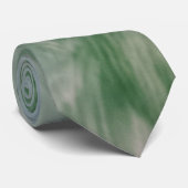 Abstracte Tie - Zachte Groene Draaikolk Stropdas (Opgerold)