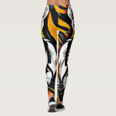 Abstracte Tiger Art Leggings (Achterkant)