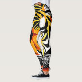 Abstracte Tiger Art Leggings (Links)