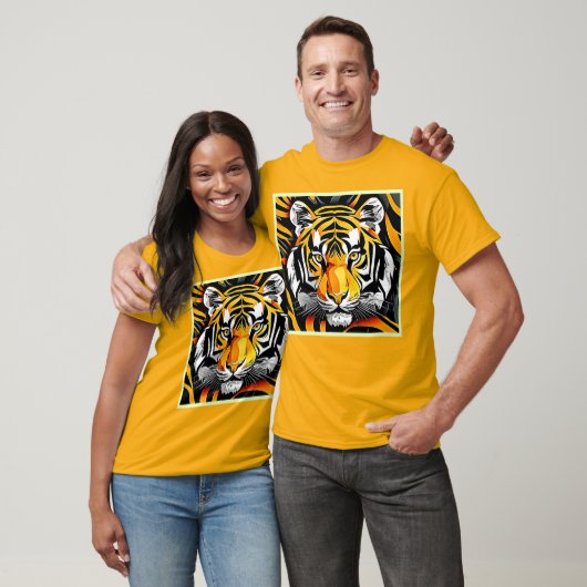 Abstracte Tiger Art T-shirt (Unisex)