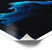 Abstracte Tiger Conceptual Ink Art in Alcoholverf Perfect Poster (Hoek)