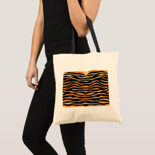 Abstracte Tiger Print Canvas tas