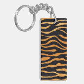 Abstracte Tiger Print Sleutelhanger (Voorkant Links)