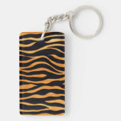 Abstracte Tiger Print Sleutelhanger (achterkant)