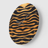 Abstracte Tiger Print Wall klok (Hoek)