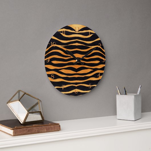 Abstracte Tiger Print Wall klok (Kantoor)