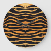 Abstracte Tiger Print Wall klok (Voorkant)