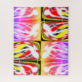 Abstracte tijd- en ruimtereis kunst legpuzzel (Verticaal)