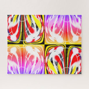 Abstracte tijd- en ruimtereis kunst legpuzzel