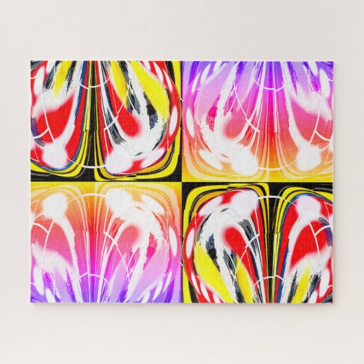 Abstracte tijd- en ruimtereis kunst legpuzzel (Horizontaal)