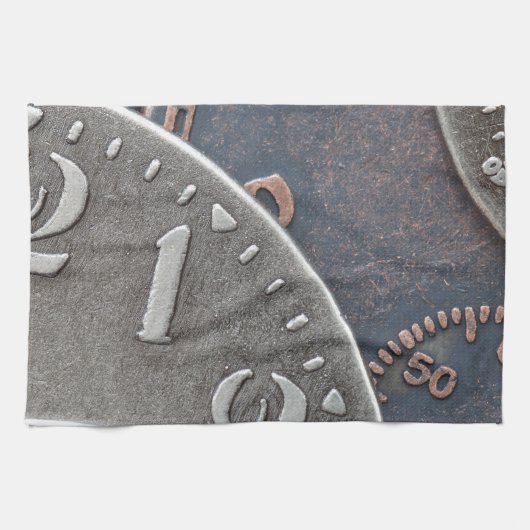 Abstracte tijd theedoek (Horizontaal)