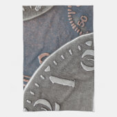 Abstracte tijd theedoek (Verticaal)