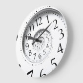 Abstracte tijdspiraalvormige infineste decoratieve grote klok (Hoek)