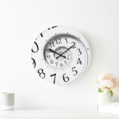 Abstracte tijdspiraalvormige oneindigheid wandklok (Huis)