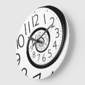 Abstracte tijdspiraalvormige oneindigheid wandklok (Hoek)