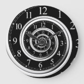 Abstracte tijdspiraalvormige oneindigheid wandklok (Voorkant)