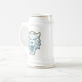 Abstracte tijgerafdrukken bierpul (Voorkant links)