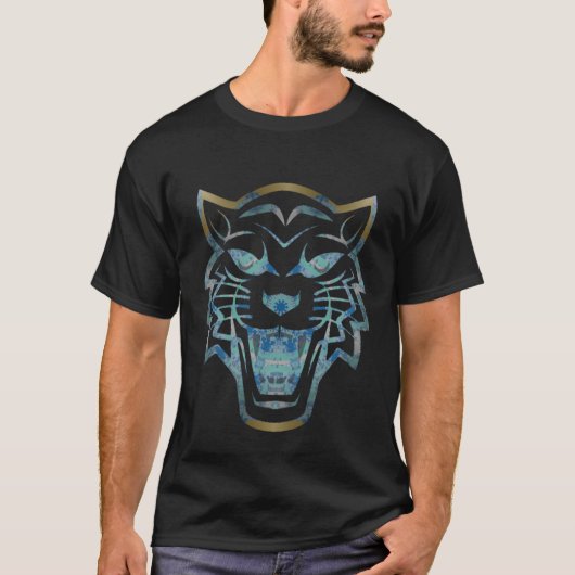 Abstracte tijgerafdrukken t-shirt (Voorkant)