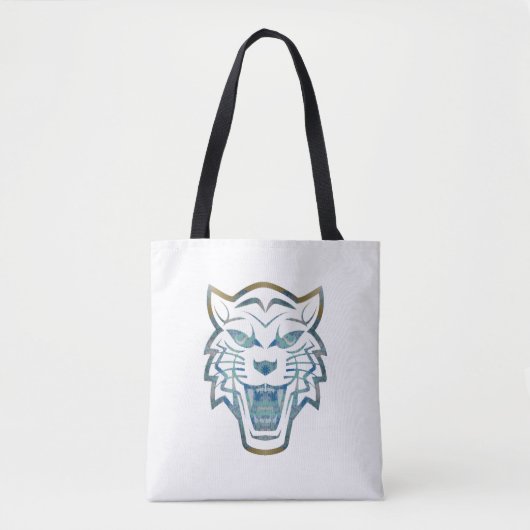 Abstracte tijgerafdrukken tote bag (Voorkant)