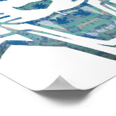 Abstracte tijgerprinten poster (Hoek)