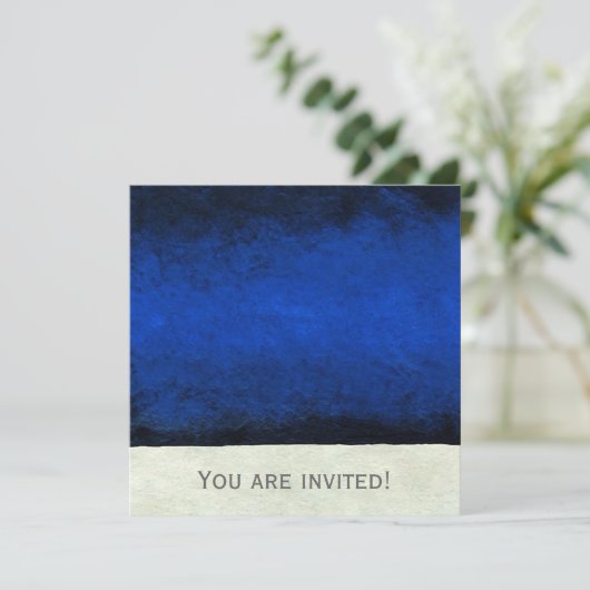 Abstracte Times Two ~ Invitations BACHELOR Kaart (Staand voorkant)