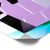 Abstracte toetsenborden en strepen poster (Hoek)