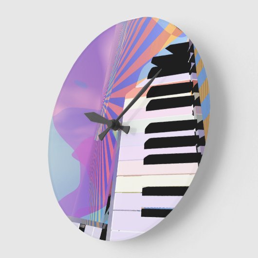 Abstracte toetsenbordmuziek grote klok (Hoek)