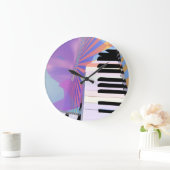 Abstracte toetsenbordmuziek grote klok (Huis)