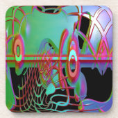 Abstracte togetherheid Kunststof Onderzetter (Voorkant)