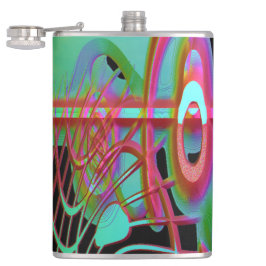 Abstracte togetherness kolf heupfles