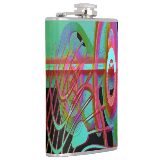 Abstracte togetherness kolf heupfles (Rechts)