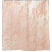 Abstracte toonsteen PastelKoraal Roos Roze koper Douchegordijn (Voorkant)