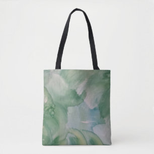 Abstracte Tote Tas - Zachte Groene Draaikolk