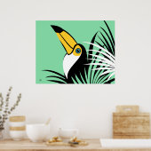 Abstracte Toucan Art Poster (Keuken)