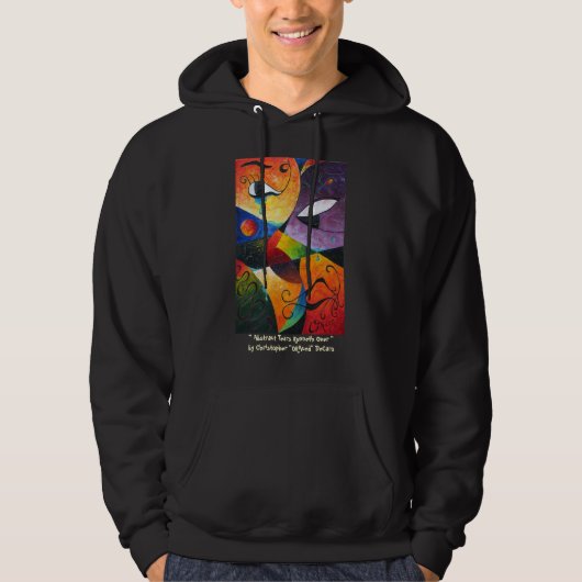 Abstracte tranen lopen door Christopher-ORA... Hoodie (Voorkant)