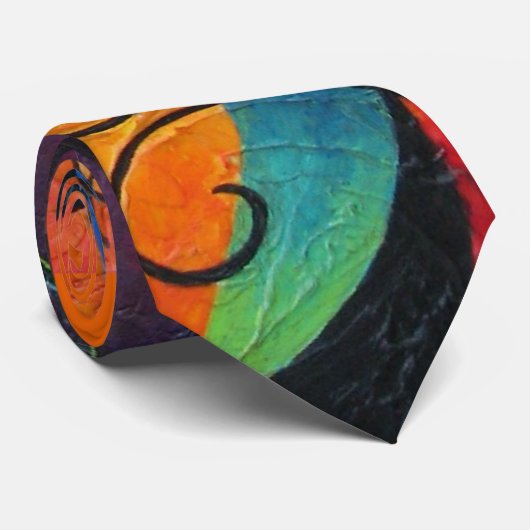 Abstracte tranen over Stropdas (Opgerold)