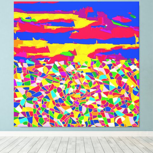 Abstracte Transcendentie Canvas Afdruk (Insitu (Houten vloer))