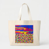 Abstracte Transcendentie-olieverfschilderij Boodsc Grote Tote Bag (Voorkant)