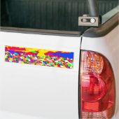 Abstracte transcendentie-olieverfschilderij bumpersticker (Op Truck)