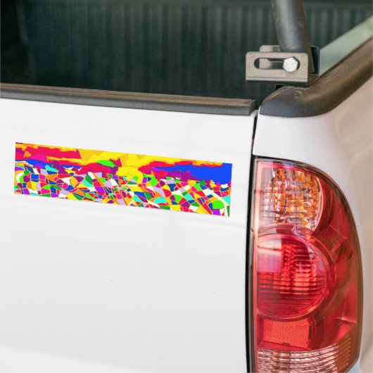 Abstracte transcendentie-olieverfschilderij bumpersticker (Op Truck)