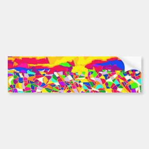 Abstracte transcendentie-olieverfschilderij bumpersticker