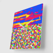 Abstracte Transcendentie Vierkante Klok (Hoek)